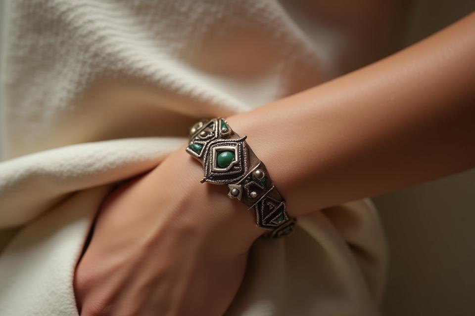 Pulsera con detalles geométricos de la colección Geometría Sagrada