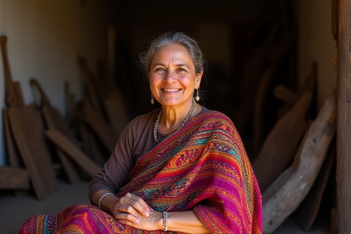 María L., tejedora de Oaxaca, orgullosa de su trabajo