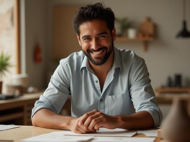 Retrato de Ricardo Vargas, líder de diseño colaborativo de Trama y Taza